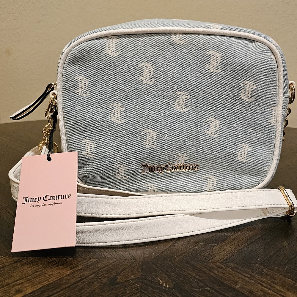 Juicy couture crossbody denim bag